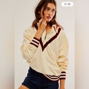 NWT Free People Falling Forward Sherpa Cricket Pullover